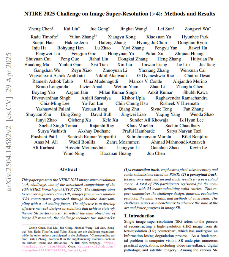 NTIRE 2025 Challenge on Image Super-Resolution: Methods and Results